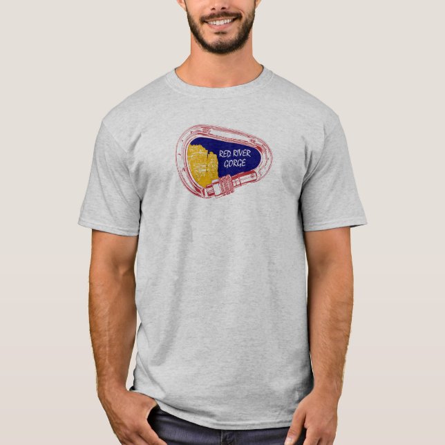 Camiseta Mosquetón que sube de la garganta de Red River (Anverso)