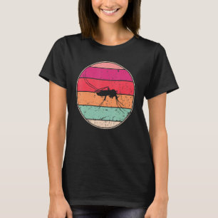 Camiseta Mosquito Antiguo Mosquito Retro Silueta Animal