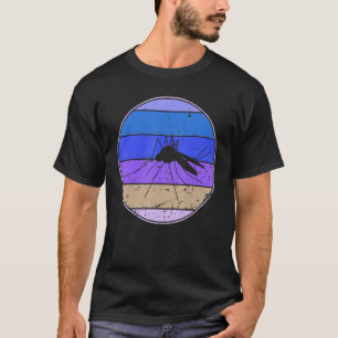 Camiseta Mosquito Antiguo Mosquito Retro Silueta Mosquito