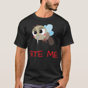 Camiseta Mosquito BITE ME Mosquito Funny Mosquito Memes Div