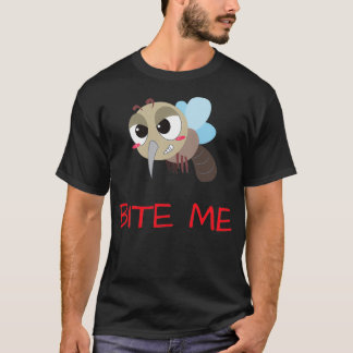 Camiseta Mosquito BITE ME Mosquito Funny Mosquito Memes Div