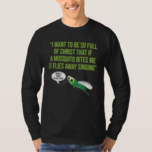 Camiseta Mosquito Cristiano Chistes Malos Religiosos Cristi
