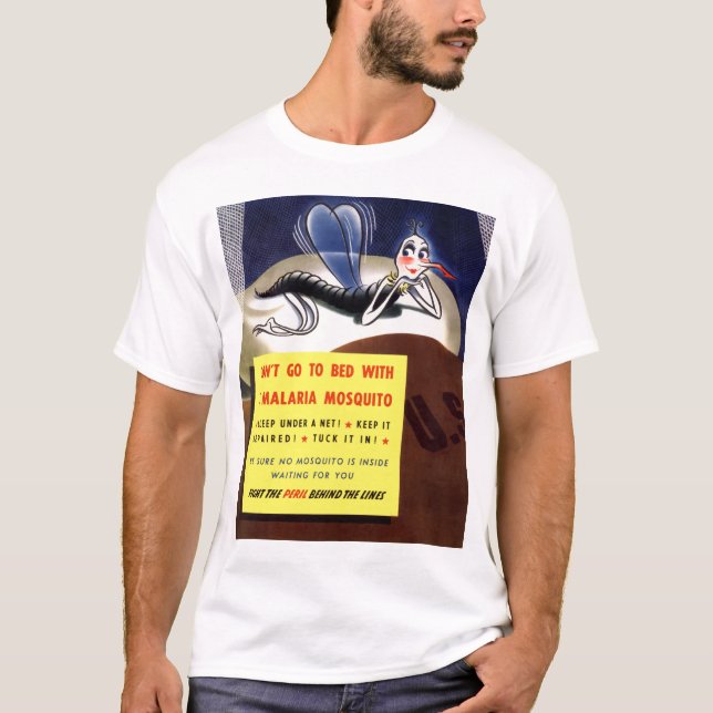 Camiseta Mosquito de malaria (Anverso)