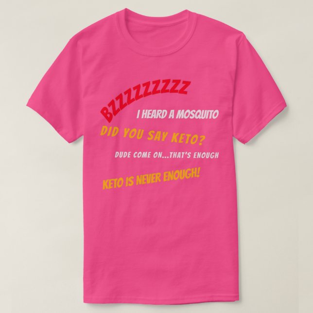 CAMISETA MOSQUITO KETO (Diseño del anverso)