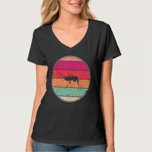 Camiseta Mosquito Vintage Silueta De Mosquito Retro Animal