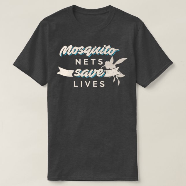 Camiseta Mosquitos Salvar vidas Diseño antimalaria (Diseño del anverso)