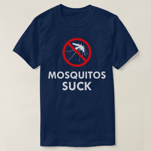Camiseta Mosquitos Suck (Diseño del anverso)