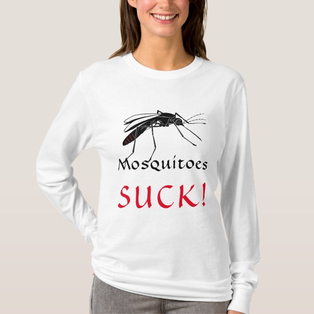 Camiseta ¡Mosquitos Suck! (Anverso)