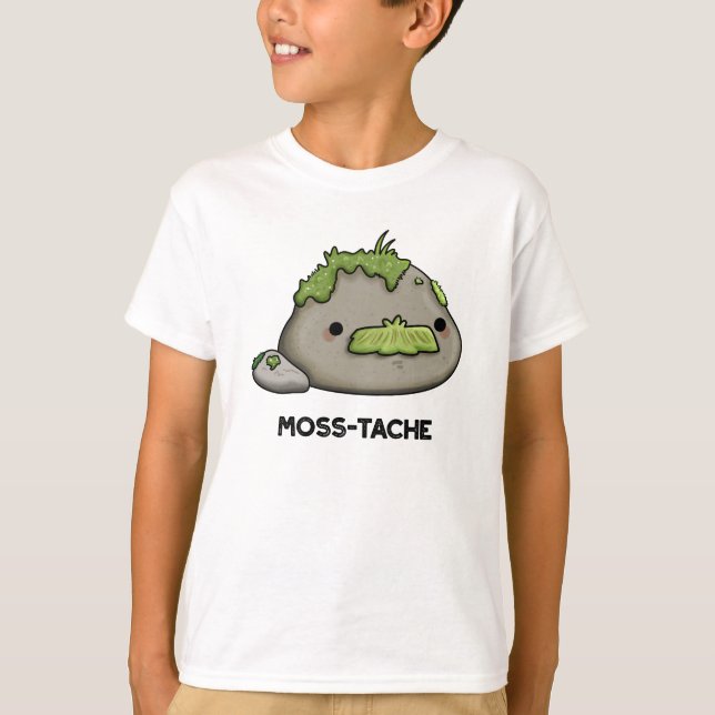 Camiseta Moss-tache Funny Mustache Pun (Anverso)