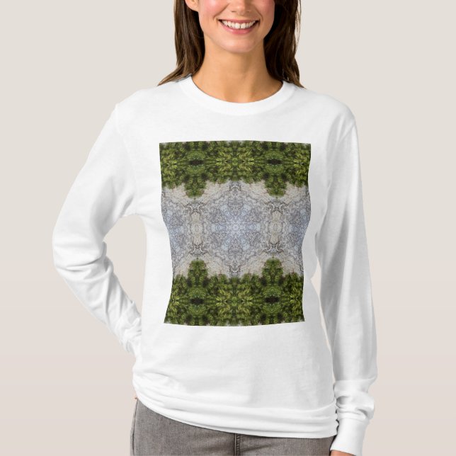 Camiseta Moss verdes y arte de la naturaleza terrestre (Anverso)