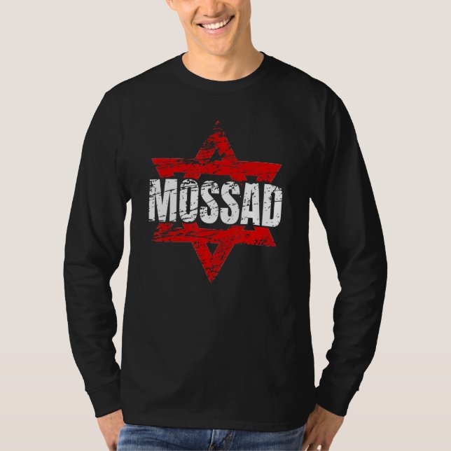 Camiseta Mossad Israel Israeli Secret Service Tel Aviv Meno (Anverso)
