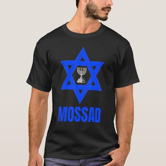 Camiseta Mossad Israel Servicio Secreto Israelí Tel Aviv Me (Anverso)