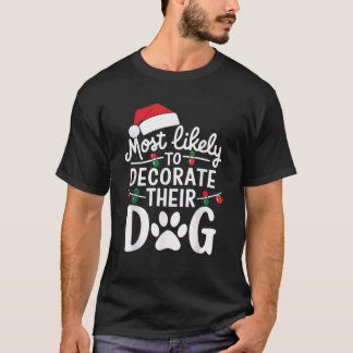Camiseta Most Likely To Christmas Matching Family Pajamas F