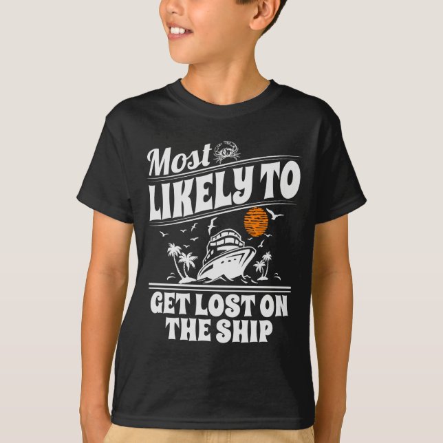 Camiseta Most Likely To Cruise Matching Group Cruise  (Anverso)