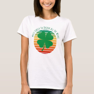 Camiseta Most Likely to drink all the wine