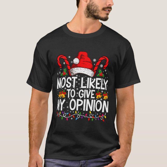Camiseta Most Likely To Give My Onion Funny Christmas  (Anverso)