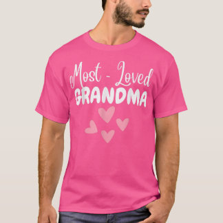 Camiseta Most Loved Grandma - Grandmother - World's Best Gr