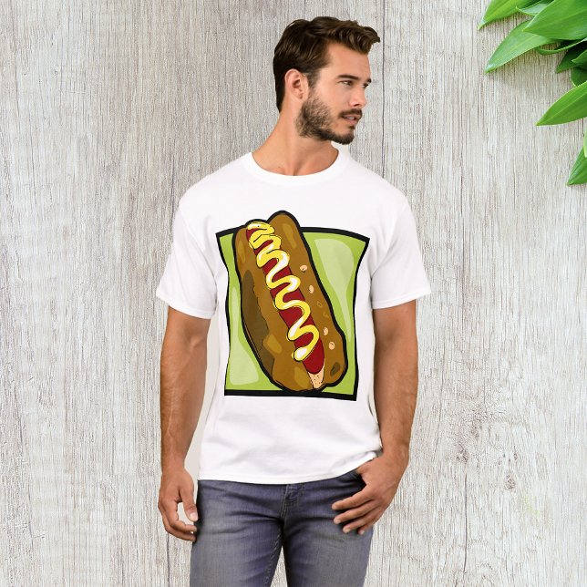 Camiseta Mostaza En Un Hotdog (Subido por el creador)
