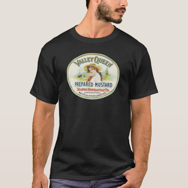 Camiseta Mostaza preparada por la reina del valle (Anverso)