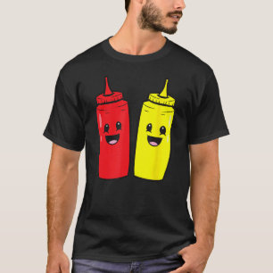 Camiseta Mostaza Y Ketchup Alimentos Pareja Amo Ketchup Y M