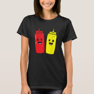 Camiseta Mostaza Y Ketchup Alimentos Pareja Amo Ketchup Y M