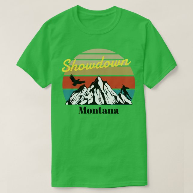 Camiseta Mostración de esquí Montana 1 (Diseño del anverso)