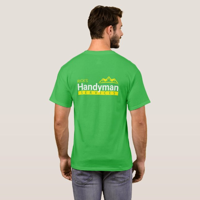 Camiseta Mostrador de ventas Handyman Business: Home Busine (Reverso completo)