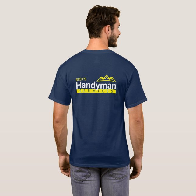 Camiseta Mostrador de ventas Handyman Business: Home Busine (Reverso completo)