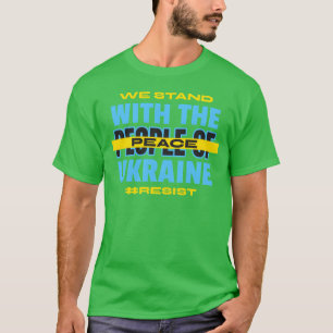 Camiseta Mostrando solidaridad por el pueblo de Ucrania vin