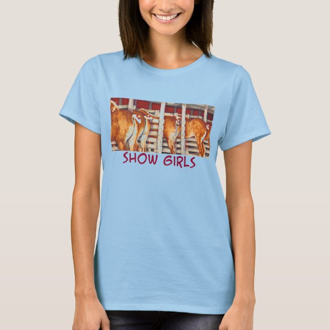 Camiseta Mostrar Chicas - Caballos belgas (Anverso)