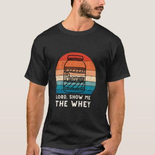 Camiseta Mostrar El Polvo De Proteína De Suero