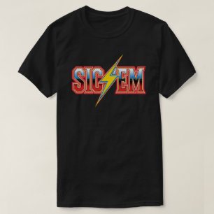 Camiseta Mostrar espíritu de fútbol de secundaria con Sic'E