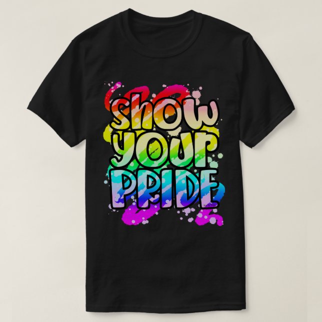 Camiseta Mostrar tu orgullo (Diseño del anverso)