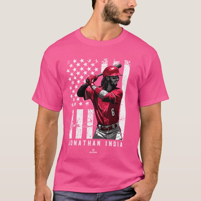 Camiseta Mostrar tu orgullo Jonathan India Cincinnati MLBPA (Anverso)