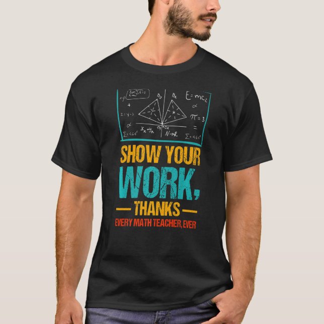 Camiseta Mostrar tu trabajo gracias a todos los profesores  (Anverso)