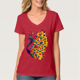 Camiseta Mostrar tus plumas V-Neck T-Shirt