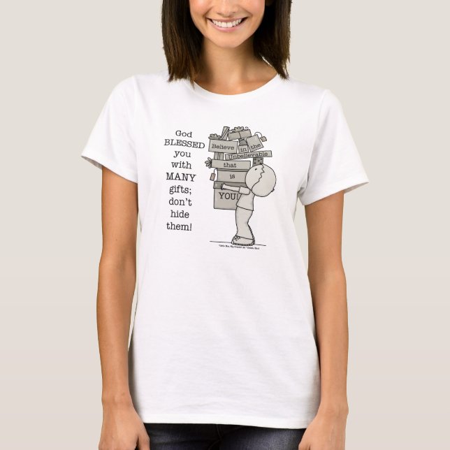 Camiseta Mostrar tus regalos (Anverso)