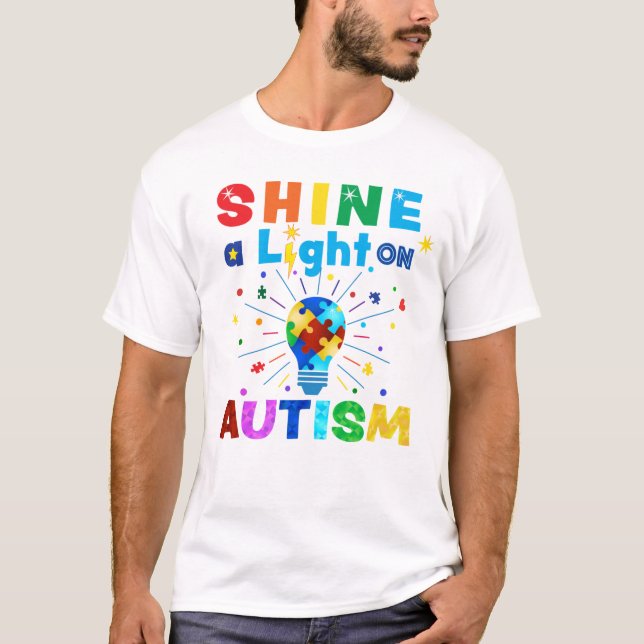 Camiseta MOSTRAR una luz sobre el AUTISMO (Anverso)