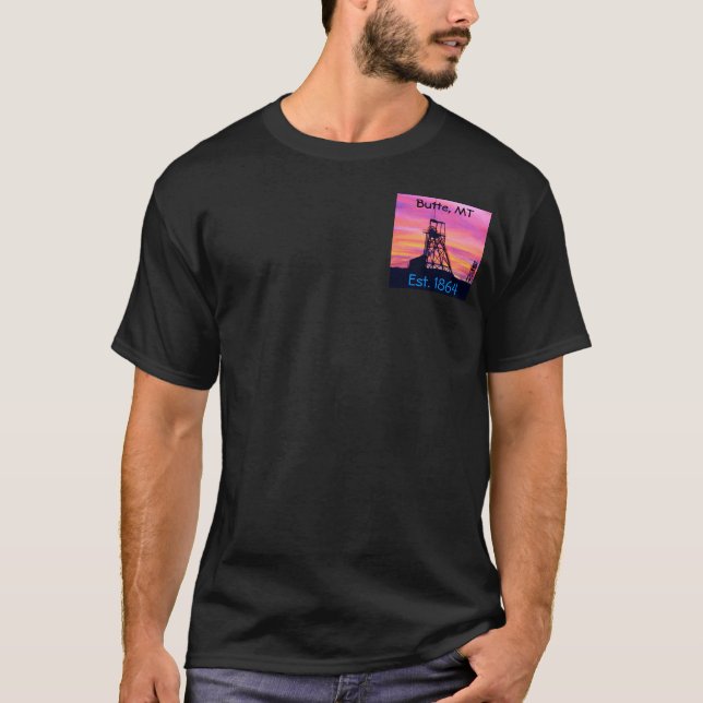 Camiseta ¡Mota América!  Frente y parte posterior (Anverso)