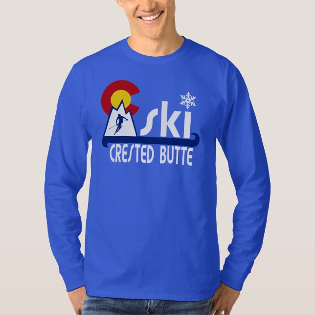 Camiseta Mota con cresta del esquí (Anverso)