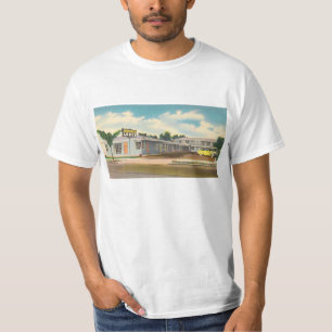 Camiseta Motel Antiguo, Hotel Golden West Lodge con Palmera