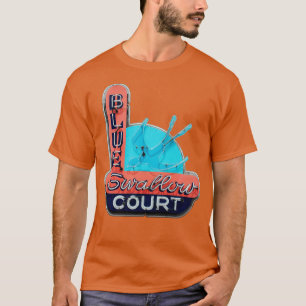 Camiseta Motel Blue Swallow Court