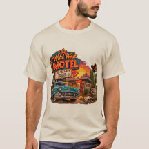 Motel del Salvaje Oeste Vintage Ruta 66 Coche Clás