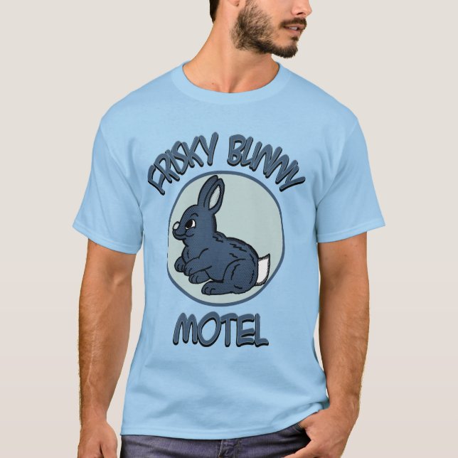 Camiseta Motel juguetón del conejito (Anverso)