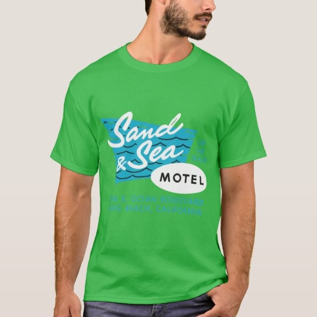 Camiseta Motel Sand & Sea - Long Beach, CA (Anverso)
