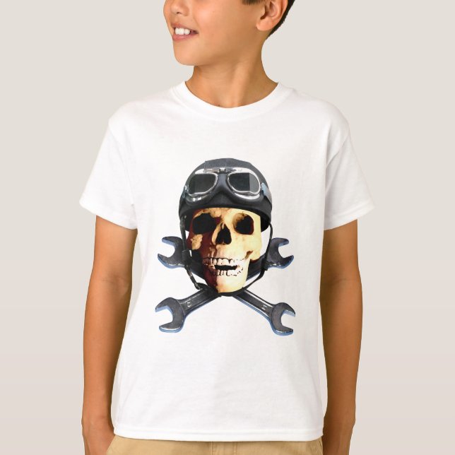 Camiseta Motero Skull b (Anverso)