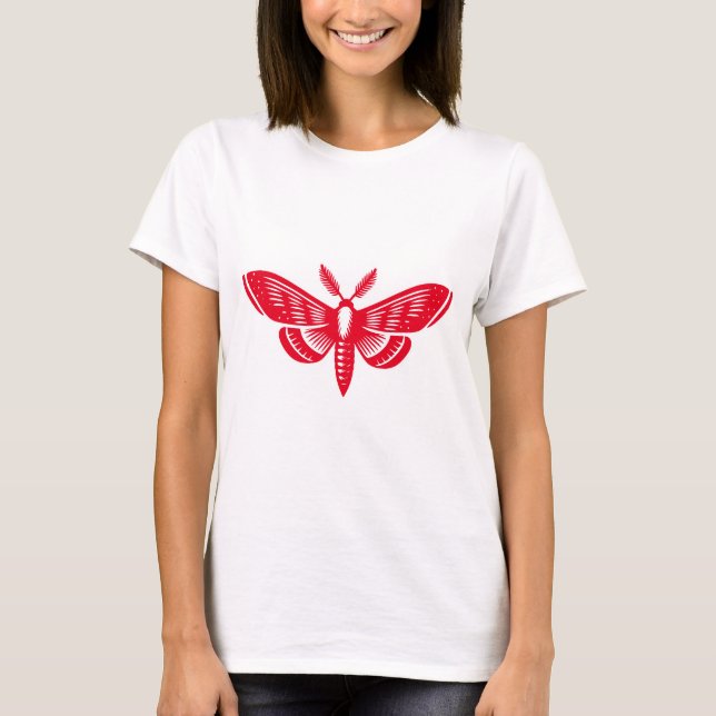 Camiseta Moth - Rojo (Anverso)