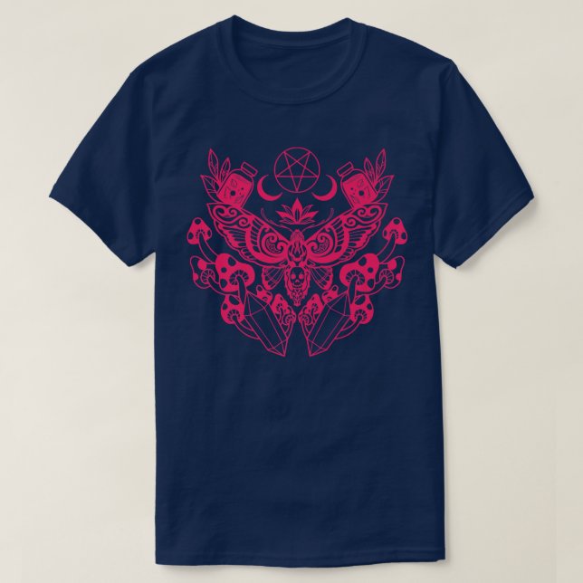 Camiseta Moth Viking Pagan Wicca167 (Diseño del anverso)