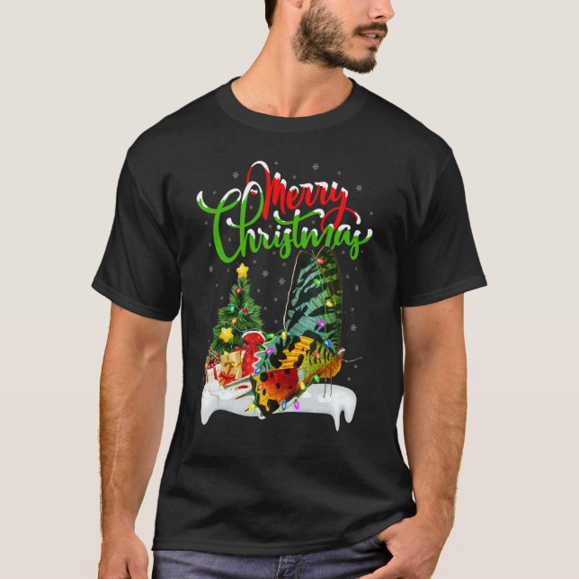 Camiseta Moth   Xmas Decorations Santa Moth Christmas (Anverso)