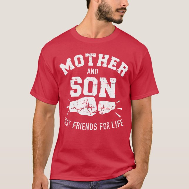 Camiseta Mother and Son Best Friends for Life mom gift (Anverso)